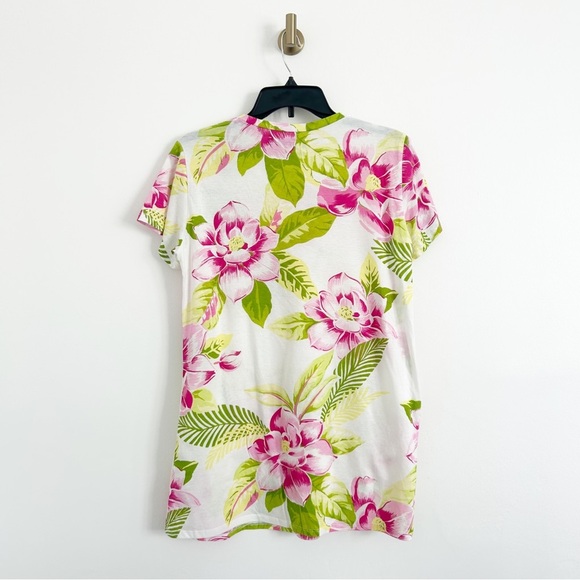Reformation Floral Tropical Oversized T-Shirt/Tunic Shirt Size Small (S) - Picture 7 of 7